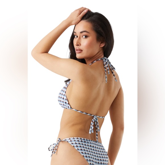 Refuge string bikini, size Medium, blue & brown, NWT - Picture 3 of 7